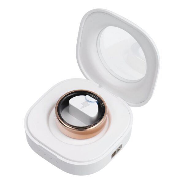 e06460e73f892c1259235617461dd45b Smart Ring R11M - smart steel ring with charging box Size 13 (22,2m) gold