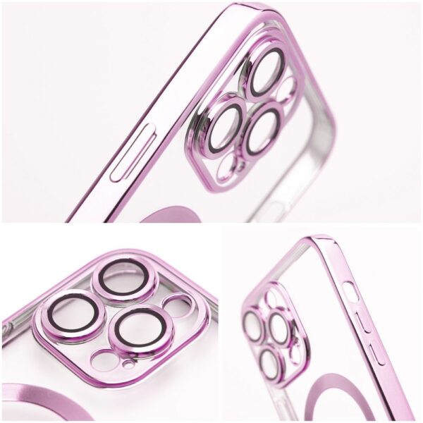 ELECTRO MAG COVER case compatible with MagSafe for IPHONE 17 Pro rose gold