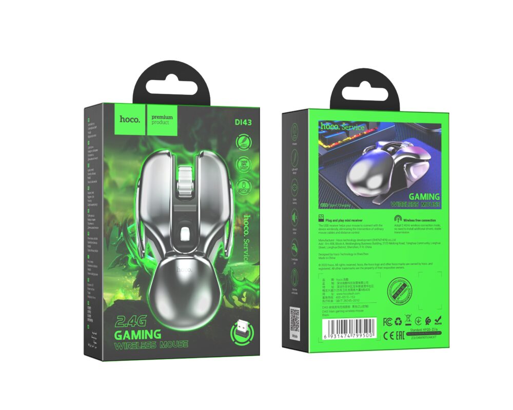 Wireless gaming mouse Hoco 2,4G DI43 black
