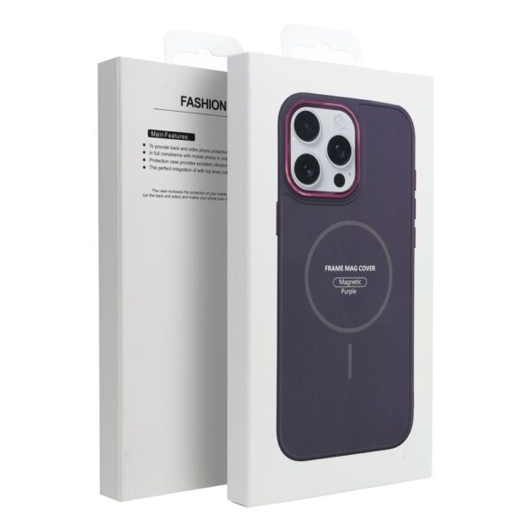 FRAME MAG COVER Case compatible with MagSafe for IPHONE 13 PRO purple