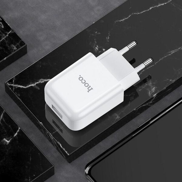 HOCO travel charger USB A + cable USB A to Lightning 2A N2 white