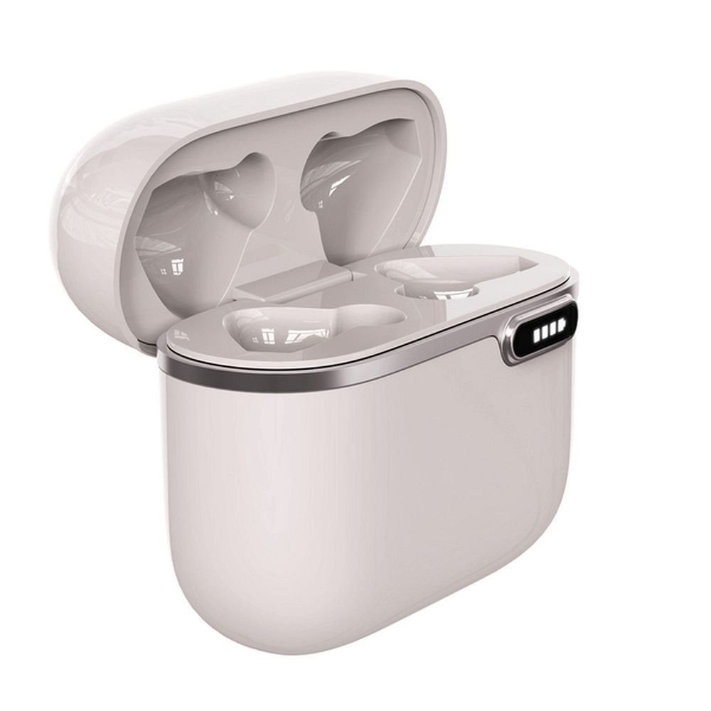 e527250d5163078da7e5c867a9d59434 ART wireless earphones bluetooth TWS + docking station Type C AP-TW-B4W white