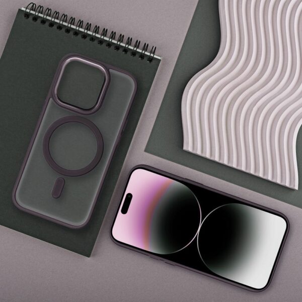 MATTE MAG COVER case compatible with MagSafe for SAMSUNG A17 purple