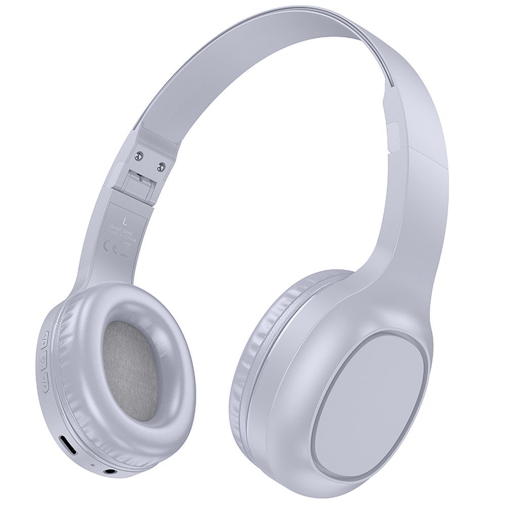 e635a39cc4f8e97e3cc90a7b33301447 HOCO wireless headphones bluetooth W46 light blue gray