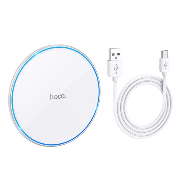 HOCO wireless charger with light 2A 15W CW6 Pro white