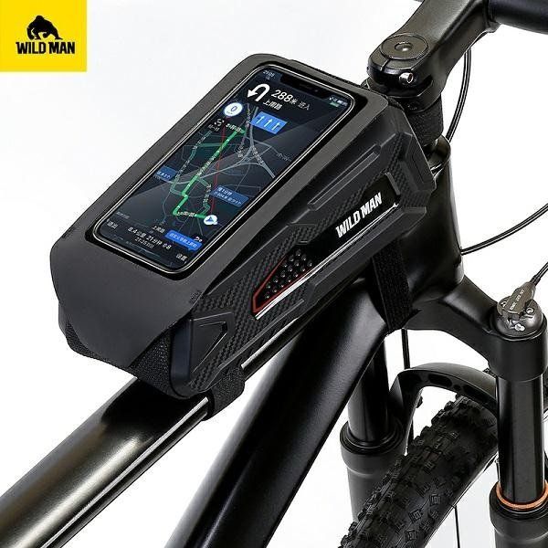 WILDMAN traveling bag for bike frame with zipper 1L (4 "- 7") M90 black