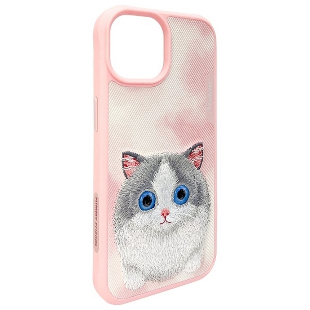 NIMMY case BIG EYED PET 2.0 Cat for IPHONE 15 pink