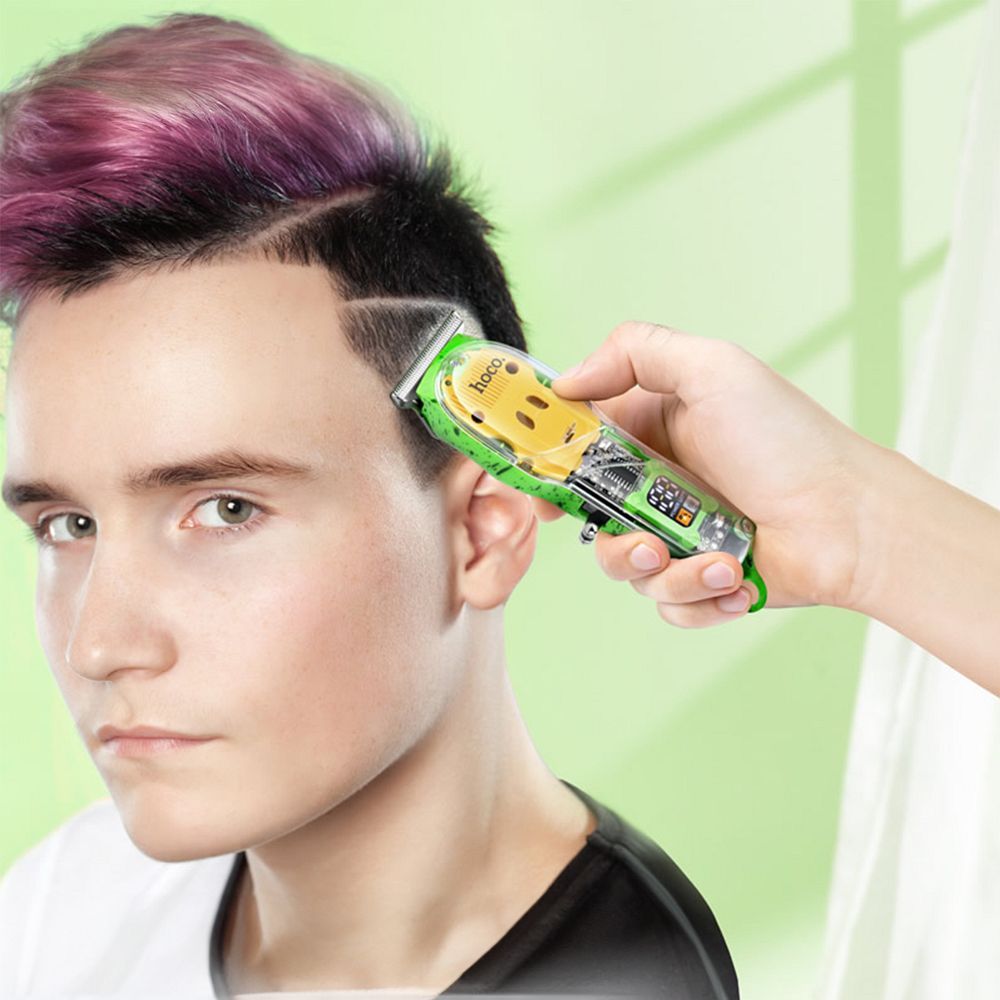 e89d12b27456e683d5a66d2868497ad4 Hair clipper Hoco DAR12 green