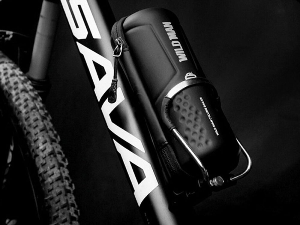 WILDMAN traveling bag for bike frame with zipper 1L ES5 black