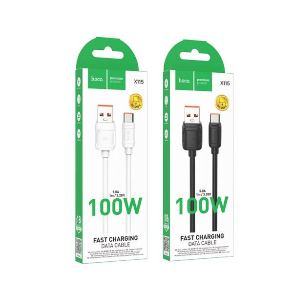 HOCO cable USB A to Type C 100W X115 1 m black