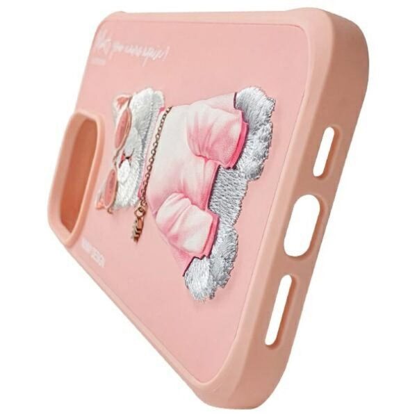 NIMMY case GLASSES COOL CAT for IPHONE 15 Pro Max pink
