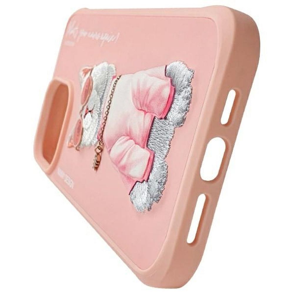 NIMMY case GLASSES COOL CAT for IPHONE 15 Pro Max pink