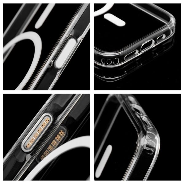 Clear Elite Mag Cover antiyellowing compatible with Camera Control button and MagSafe for IPHONE 17 transaprent