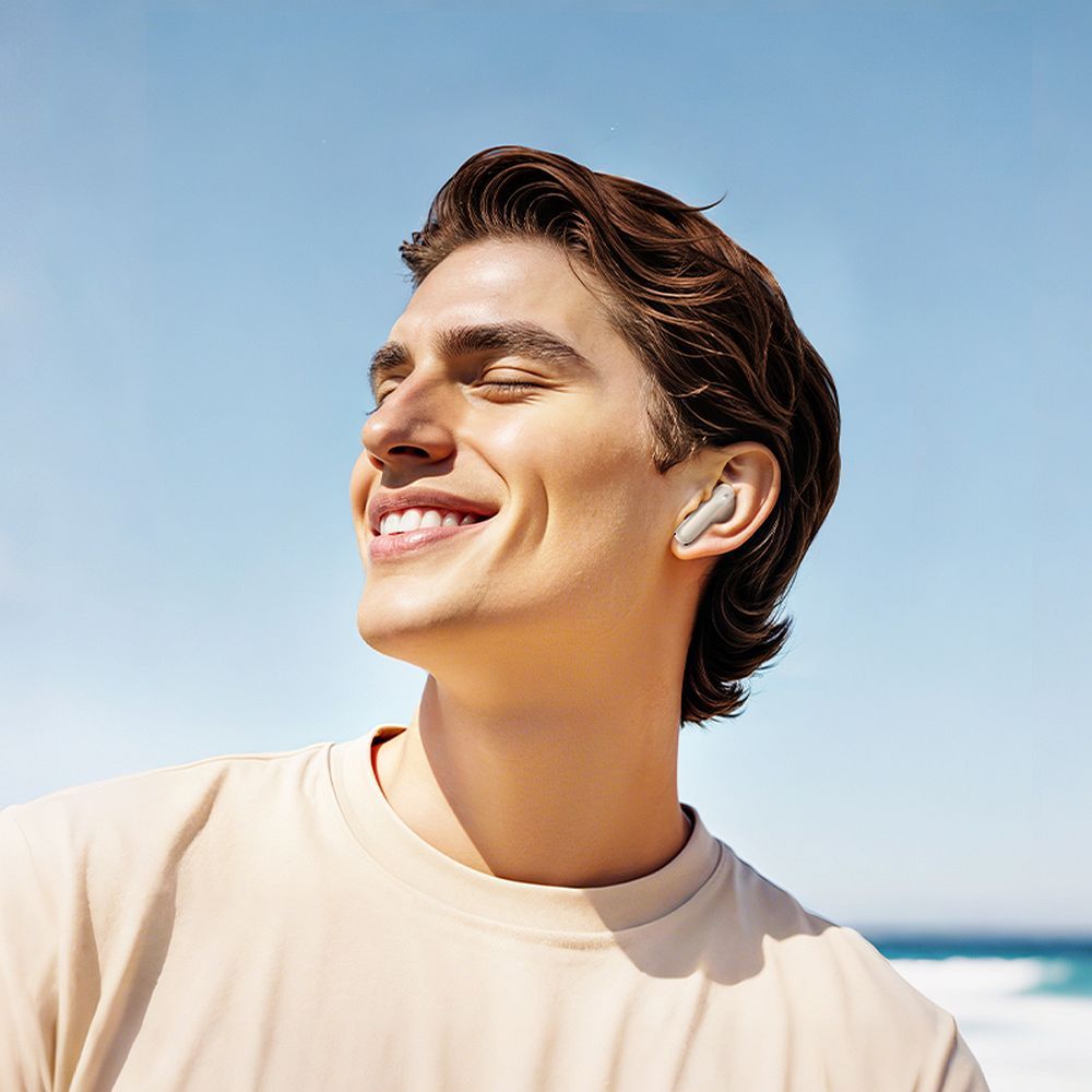 ec16a97e6ee1756c9bb59d3c218d92cd HOCO wireless earphones bluetooth with touch screen TWS ANC + ENC EQ21 cloudy white