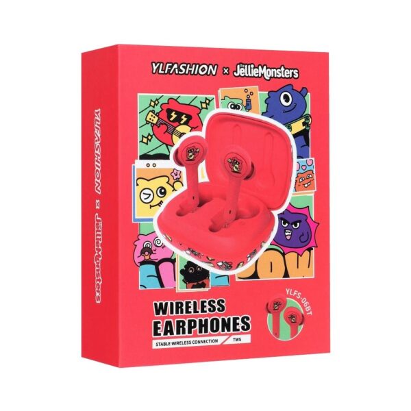 JELLIE MONSTER wireless earphones bluetooth TWS YLFS-06BT red
