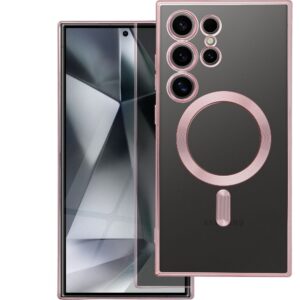 ELECTRO MAG COVER case compatible with MagSafe for SAMSUNG A07s rose gold