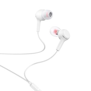 HOCO wire earphones Jack 3,5 mm with microphone M78 white