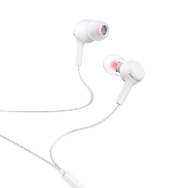 HOCO wire earphones Jack 3,5 mm with microphone M78 white
