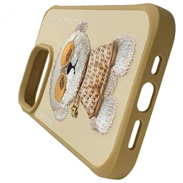 edc5149d72b4b1d4119d3074fa6e8a00 NIMMY case GLASSES COOL DOG for IPHONE 15 Pro Max khaki