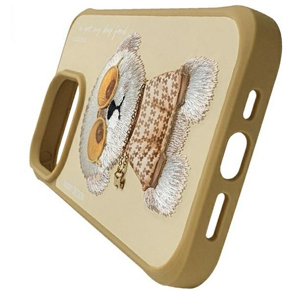 edc5149d72b4b1d4119d3074fa6e8a00 NIMMY case GLASSES COOL DOG for IPHONE 15 Pro Max khaki