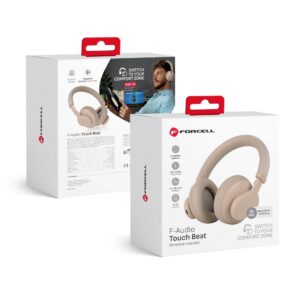 FORCELL F-AUDIO Touch Beat wireless headphones bluetooth ANC beige