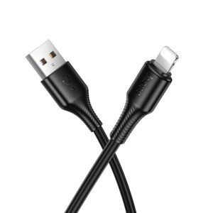 Cable USB A to Lightning Hoco 2,4A 1 m X120 black