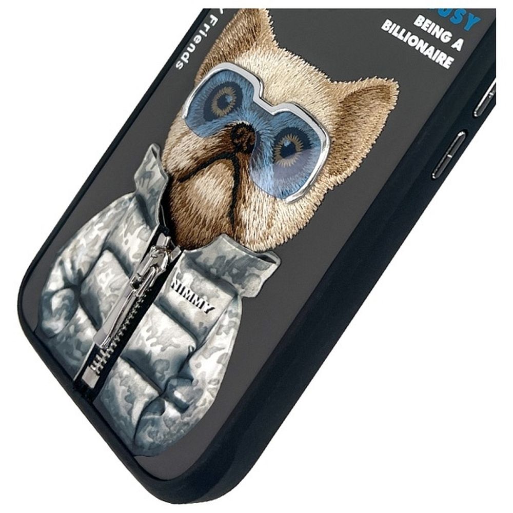 f24e286ac2396bec495b920174d24636 NIMMY case COOL&CUTE 2.0 Dog for IPHONE 16 black