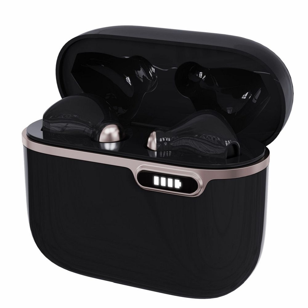 f262f52486800abf23192df8cccbf970 ART wireless earphones bluetooth TWS + docking station Type C AP-TW-B4B black