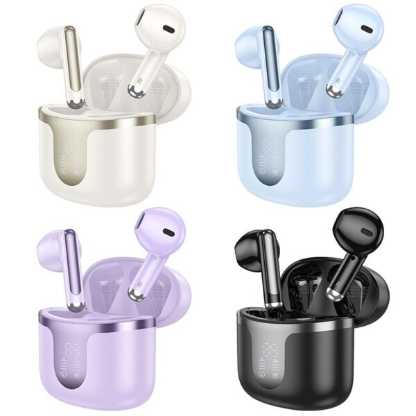 HOCO wireless bluetooth earphones TWS EQ7 milky white