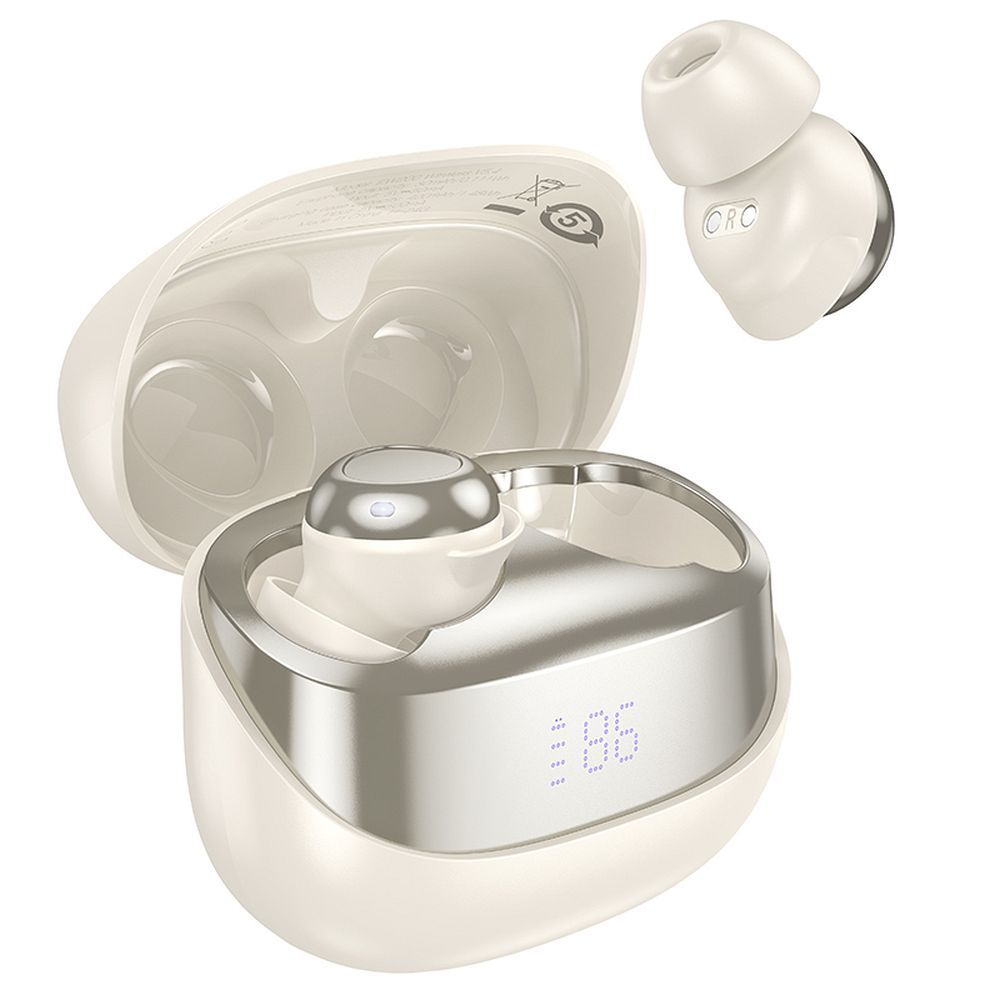 f36509580dc04fe43c939613c4fc6cdf HOCO wireless earphones bluetooth TWS EW200 milky white