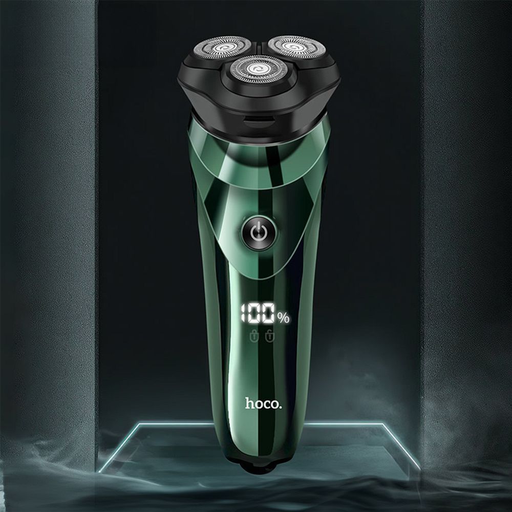 f3b188474a5588069b6cf8394be52787 Razor Hoco with triple blades and display LED DAR06 green