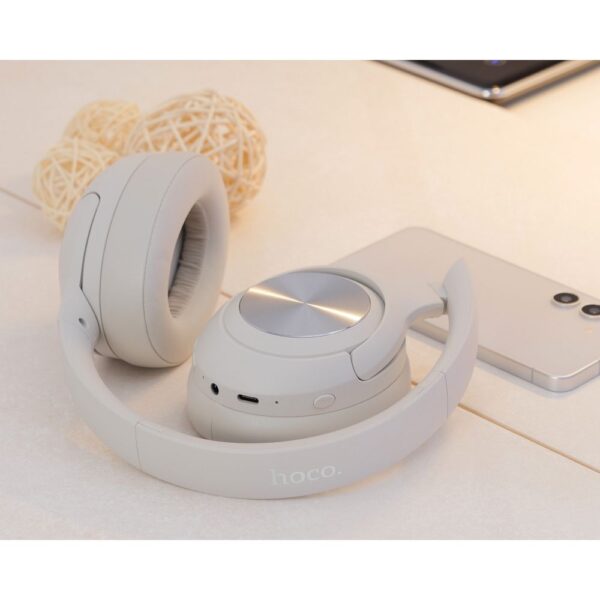 f3cf8e67a2f9cd183ab7a1ac7e057d6f HOCO wireless headphones bluetooth ANC W54 gray