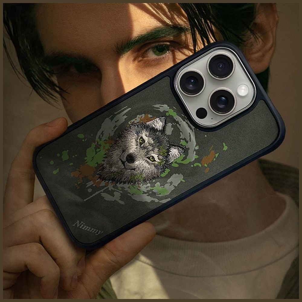f468216332365f0e3516724cffcec91f NIMMY case WOLF compatible with MagSafe for IPHONE 16 Pro dark gray
