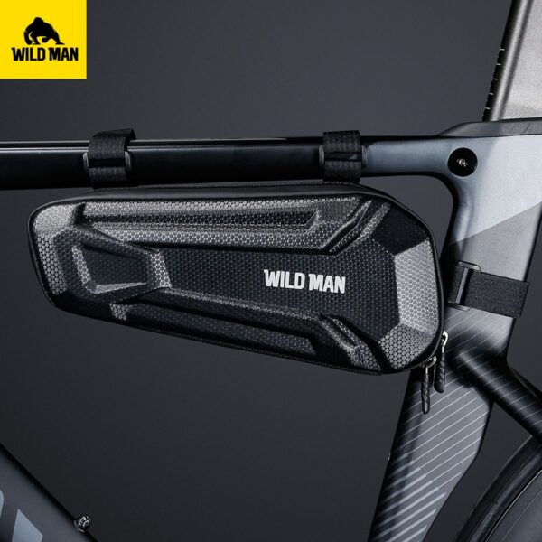 WILDMAN traveling bag under the bike frame with zipper 1,8L XT9 black