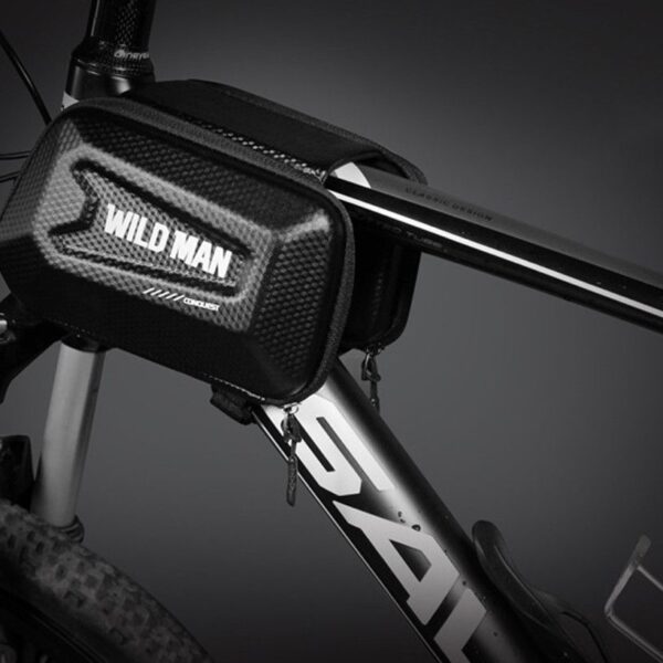 WILDMAN traveling bag for bike frame with zipper 1,2L (4"-7") E6S black