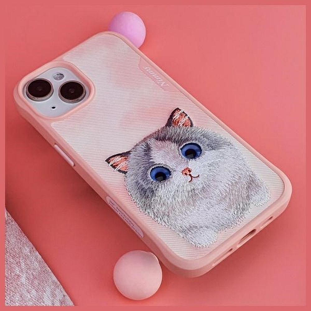 NIMMY case BIG EYED PET 2.0 Cat for IPHONE 15 Pro pink