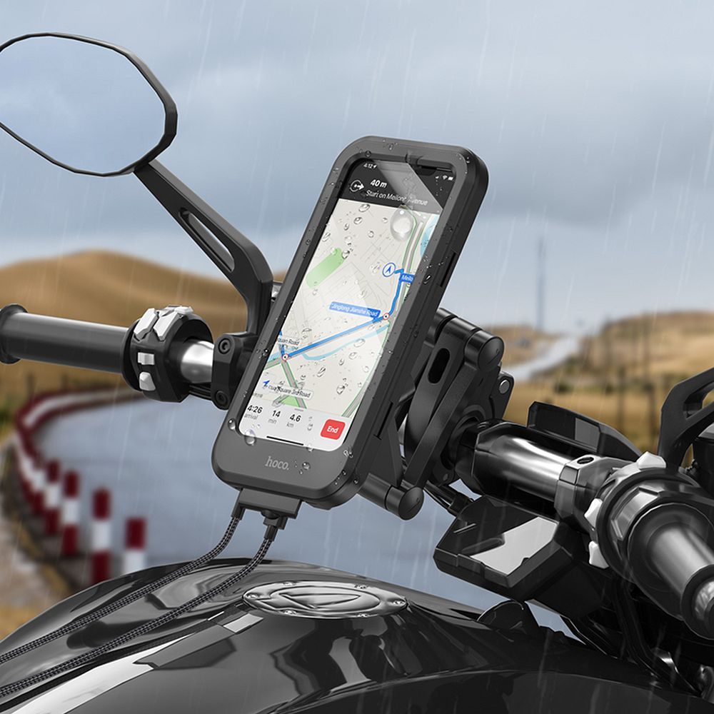 Phone holder for bike / motorcycle Hoco CA101 black