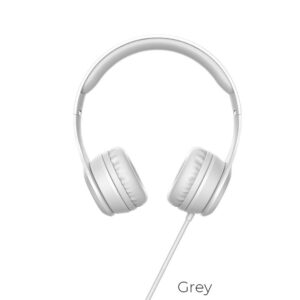 HOCO wire headphones Jack 3,5 mm with microphone W21 grey