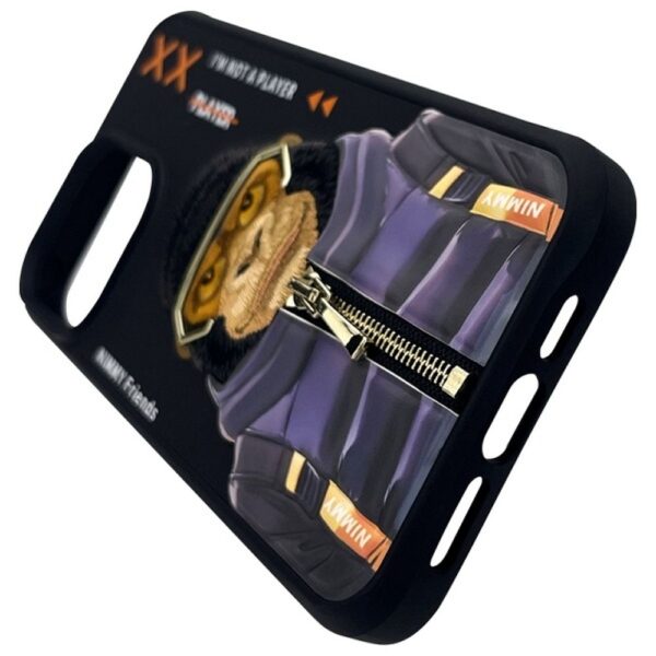 fc045744c0a69c74f803a463d4e3e3f7 NIMMY case COOL&CUTE 2.0 Monkey for IPHONE 15 Pro black