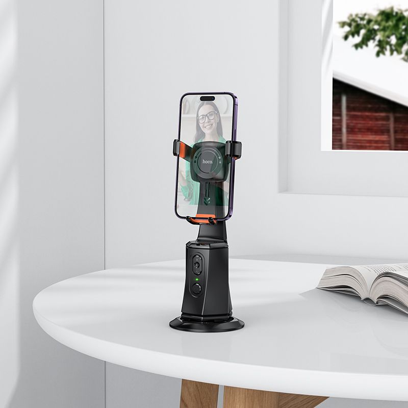 HOCO mobile phone holder 360 degree with auto face tracking K26 black