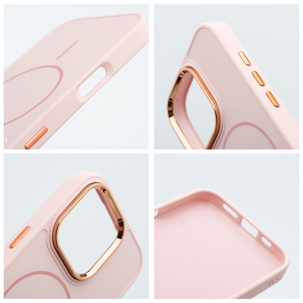 FRAME MAG COVER Case compatible with MagSafe for IPHONE 14 PRO powder pink