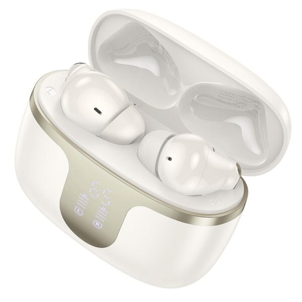 HOCO wireless earphones bluetooth TWS EQ10 milky white