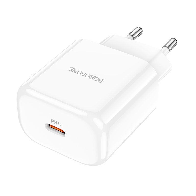 Borofone Wall charger BN3 Premium - Type C - QC 3.0 PD 2.0 20W white