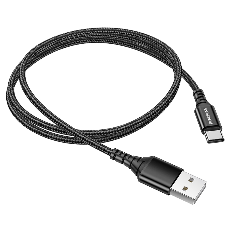 Borofone Cable BX54 Ultra Bright - USB to Type C - 3A 1 metre black