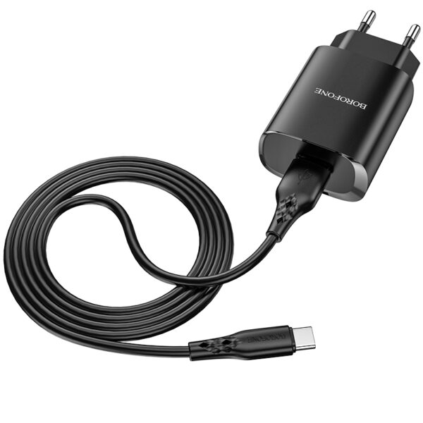 Borofone Wall charger BN1 Innovative - USB - 2,1A with USB to Type C black