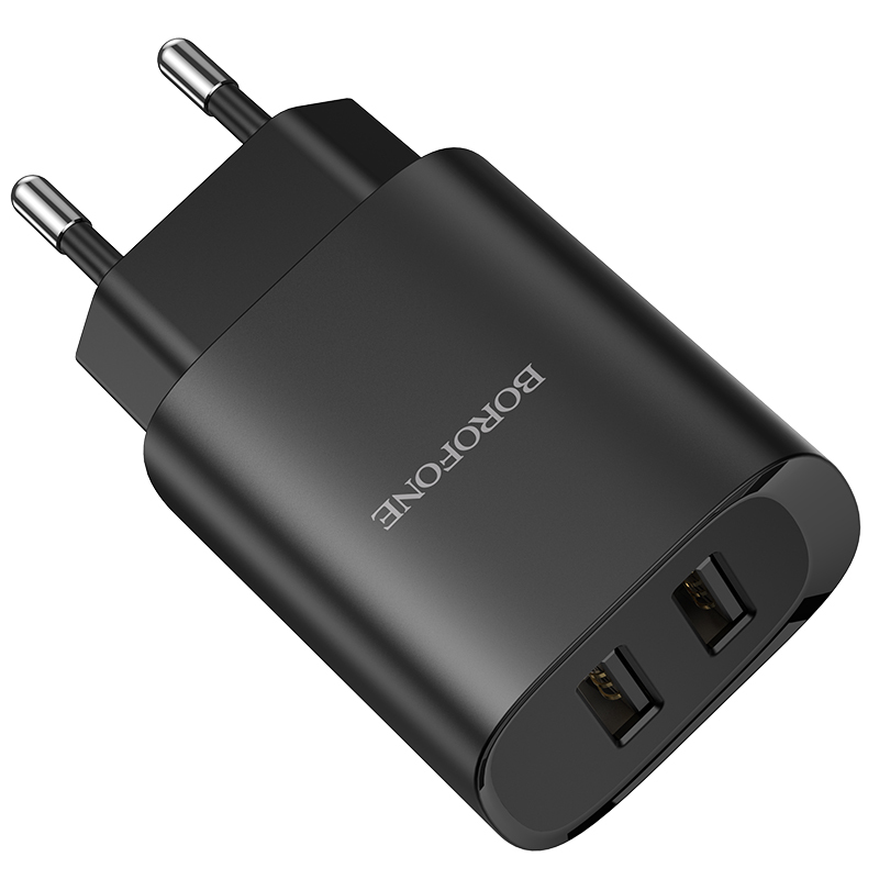foto_add-115916 Borofone Wall charger BN2 Super - 2xUSB - 2,1A black