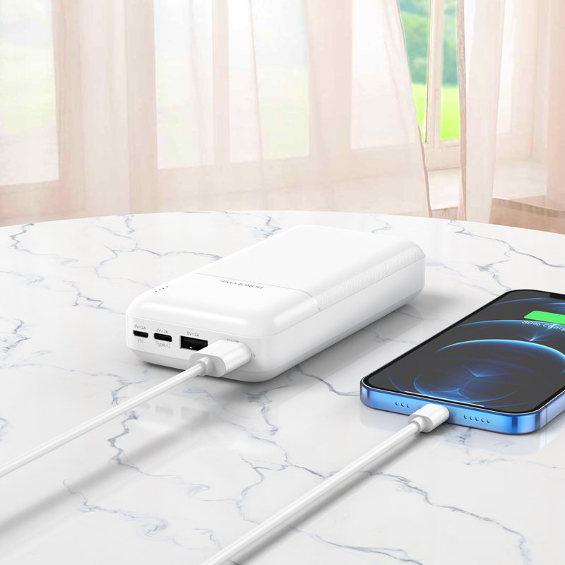 Borofone Power Bank 20000mAh BJ16A Cube - 2xUSB - white