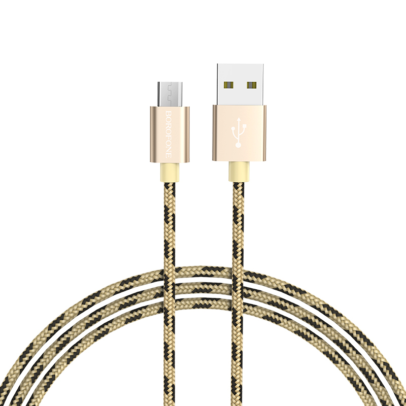 Borofone Cable BX24 Ring Current - USB to Micro USB - 2,4A 1 metre gold