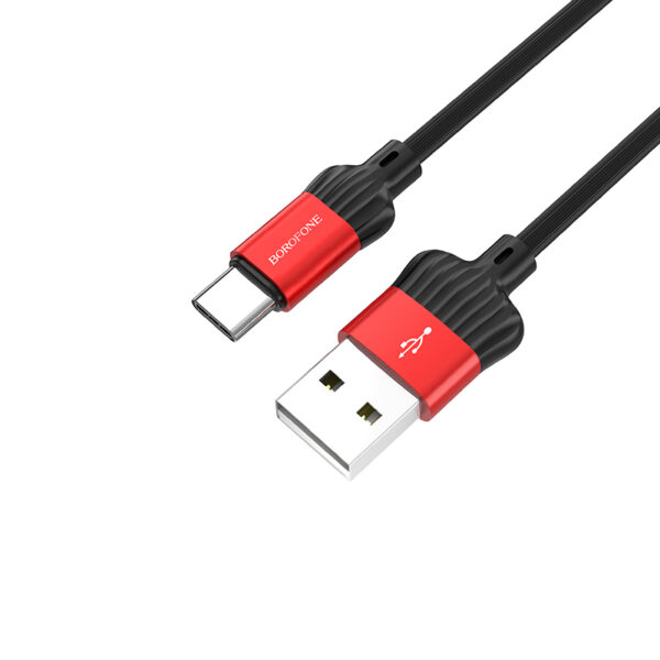 Borofone Cable BX28 Dignity - USB to Typ C - 2,4A 1 metre red