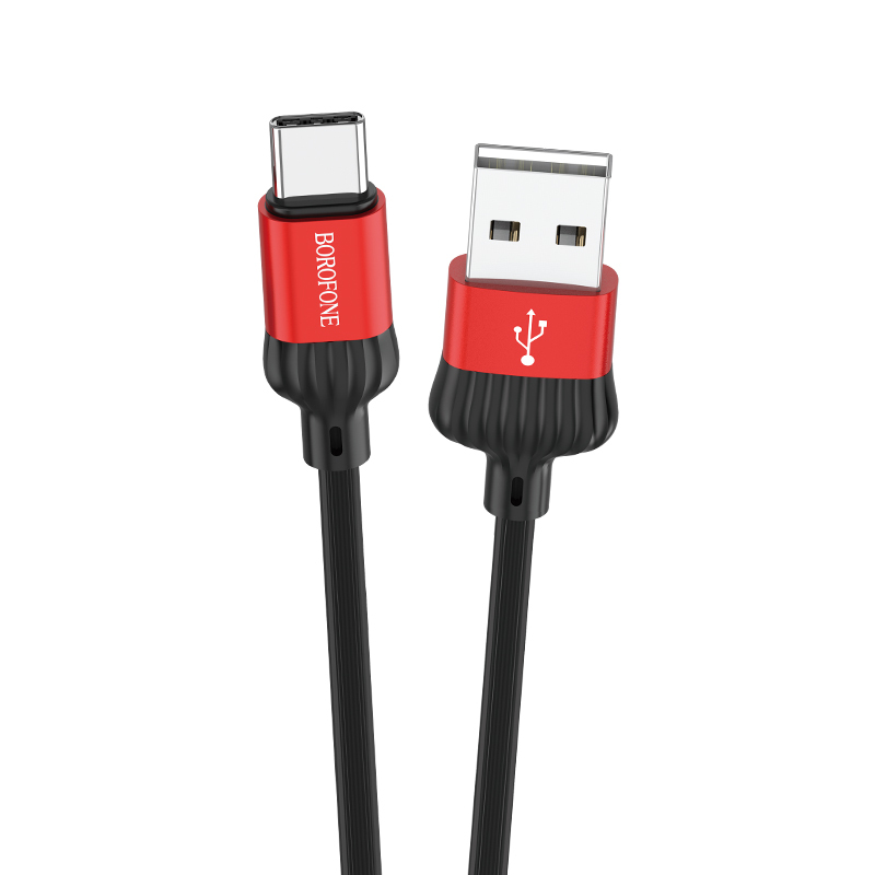Borofone Cable BX28 Dignity - USB to Typ C - 2,4A 1 metre red